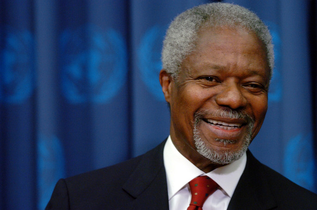 Muere el ex secretario de la ONU Kofi Annan, uno de los diplomáticos más famosos del mundo