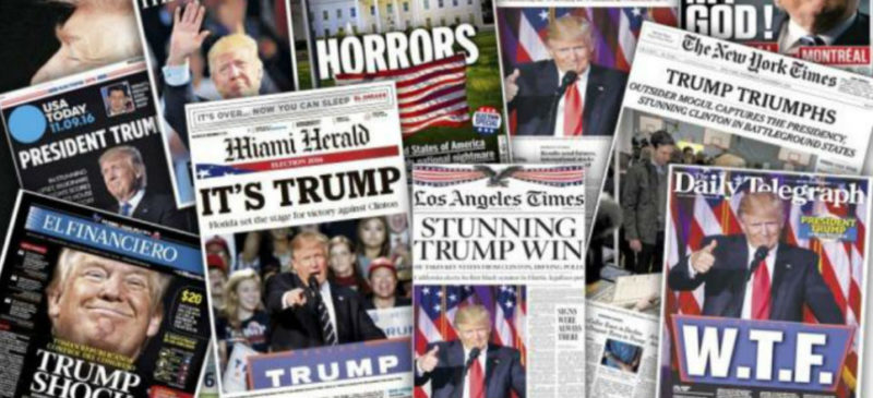 Más de 200 periódicos se levantan contra Trump en EU