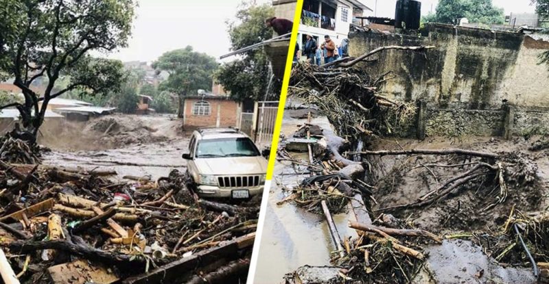 Videos: Diluvio sin precedente en Peribán, Michoacán, causa 7 muertes y 8 desaparecidos