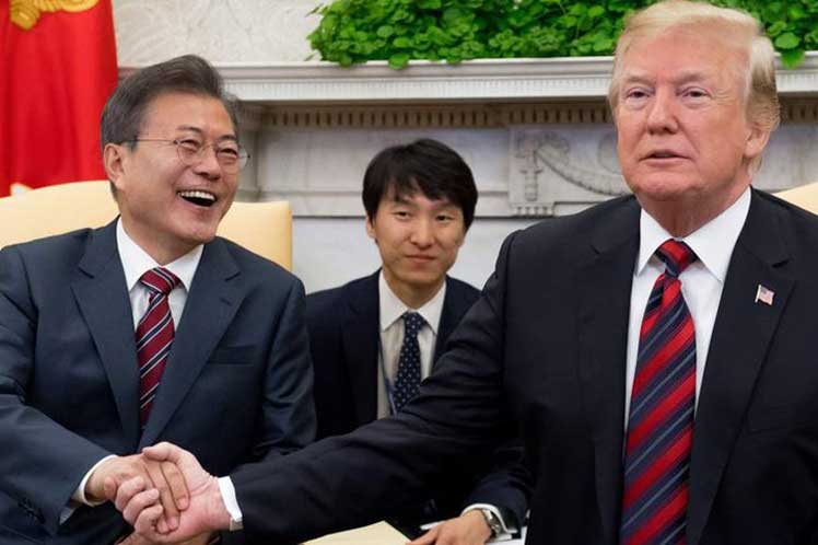 Presidente surcoreano abogará en EU por segunda cumbre entre Trump y el líder norcoreano