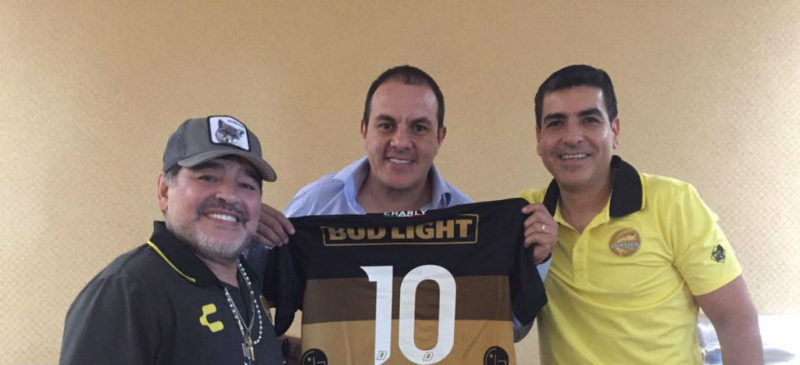 Tienen “Cuau” y Maradona” una reunión de diez en Morelos