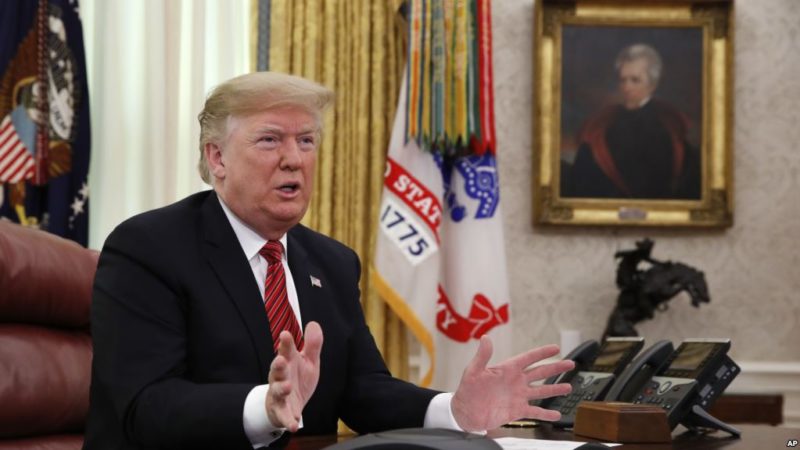 Se mantendrá el cierre parcial del gobierno mientras no haya recursos para el muro, afirma Trump