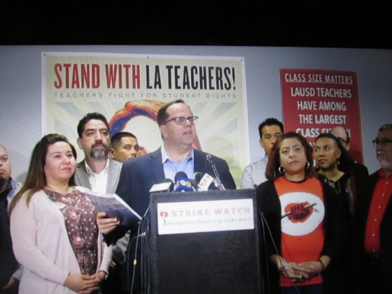 Videos: Los maestros, listos para la huelga del lunes, destaca su líder, Alex Caputo-Pearl