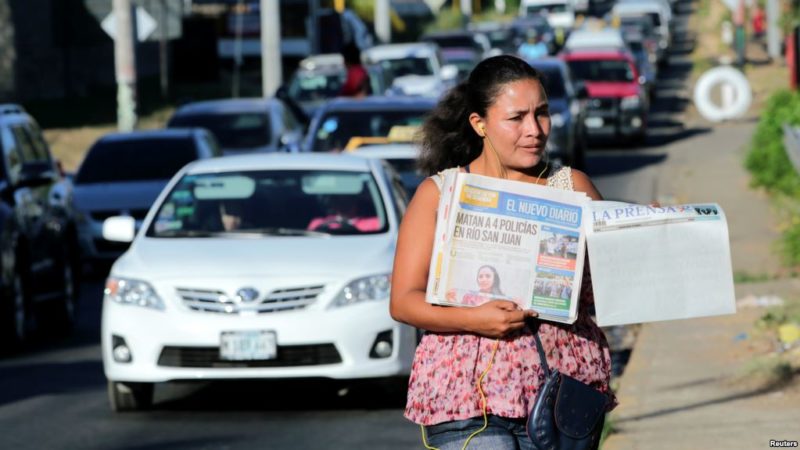Diario La Prensa publica portada en blanco en protesta contra gobierno de Nicaragua