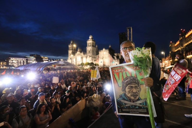 Miles marchan en la CDMX en repudio al asesinato de Samir Flores; desconocerán la consulta sobre termoeléctrica en Huexca