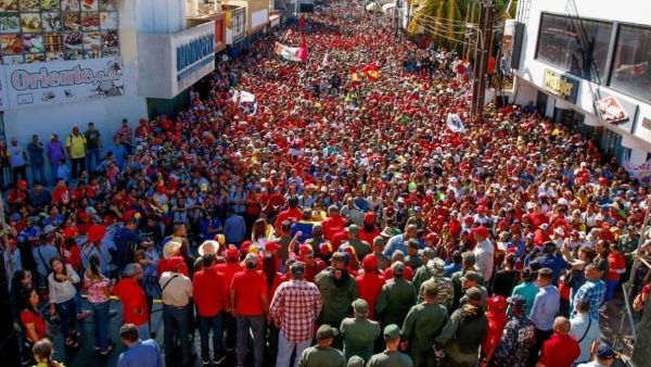 Chavismo se moviliza en el interior de Venezuela contra amenazas de intervención