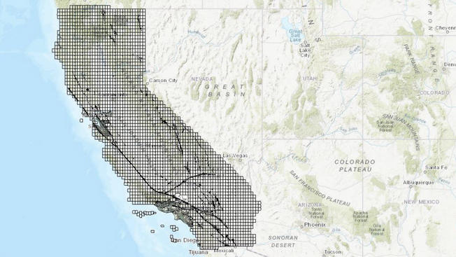 Mapa muestra zonas vulnerables a terremotos en California