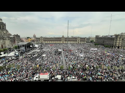 EN VIVO: AMLO en el Zócalo para conmemorar el primer aniversario de su triunfo electoral