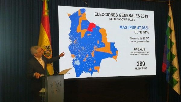 Movimiento al Socialismo logra mayoría en Cámara de Senado y Diputados de Bolivia
