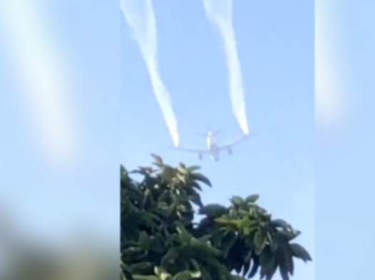 Video: El sindicato de maestros de Los Angeles exige que la línea aérea Delta repare daños causados por uno de sus aviones que al descargar combustible afectó a 23 escuelas