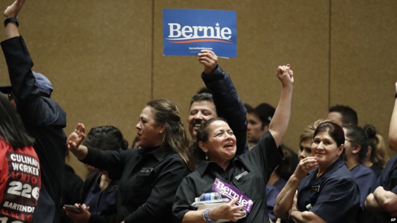 Sanders gana en las votaciones demócratas de Nevada