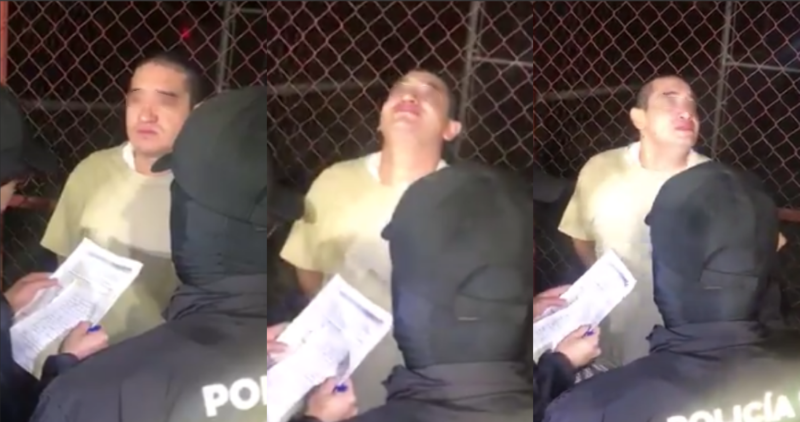 Videos: Al ser liberado, “El Lunares” sólo dio cuatro pasos fuera del reclusorio y fue detenido por tercera ocasión,  acusado de homicidio