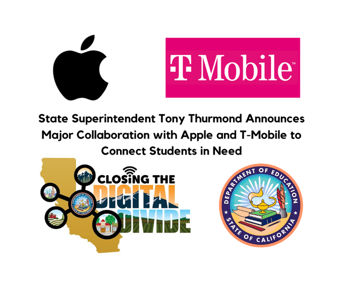 Al inicio del año escolar con educación virtual, todos los estudiantes de California dispondrán de dispositivos electrónicos y conexión a internet, resalta el titular de Educación  del estado, Tony Thurmond