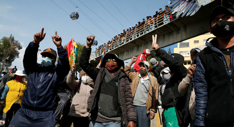 Una semana de protestas en Bolivia. Piden la renuncia de e Jeanine Áñez.