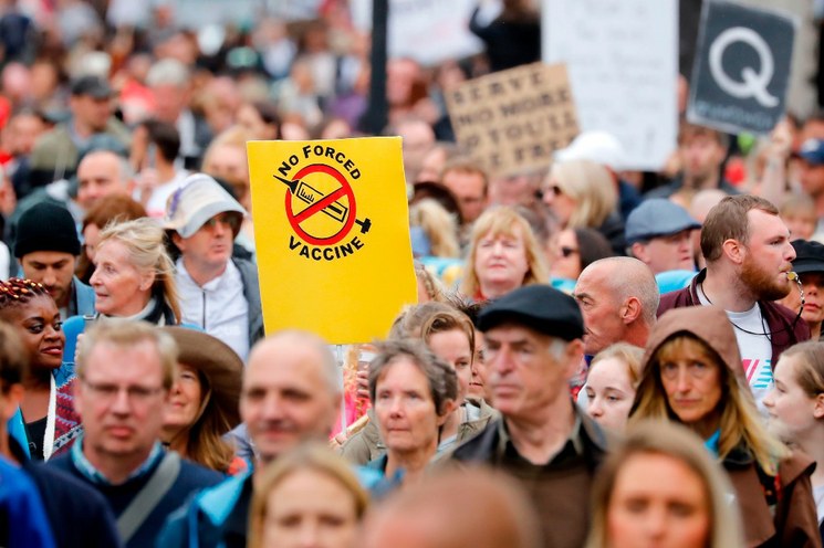 Protestan en varias ciudades de Europa contra restricciones Covid-19