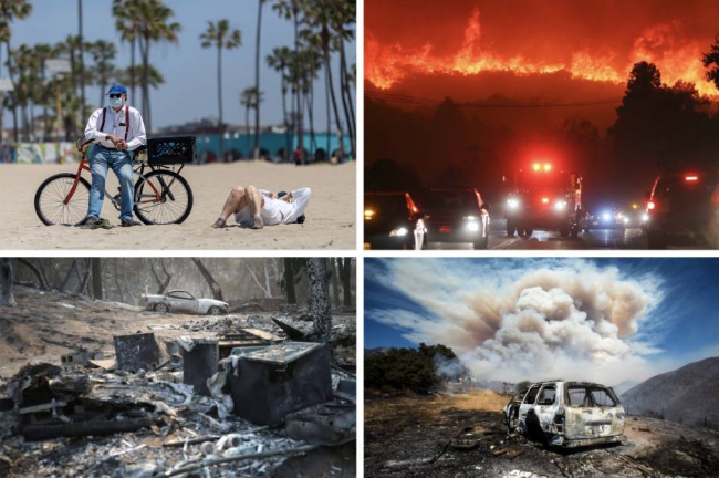 California intenta contener incendios mientras aumenta la temperatura 