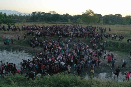 Llegan a diario centroamericanos a México con destino a EU y pronto serán miles de la Caravana de “damnificados”