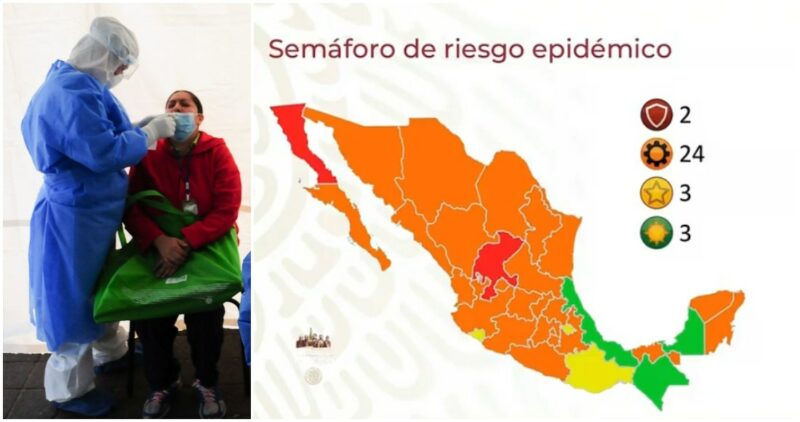La CdMx y 9 entidades están cerca del Rojo; Veracruz alcanza el Verde junto a Campeche y Chiapas