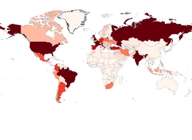 Pandemia de Covid-19 suma cerca de 630 mil casos a nivel mundial
