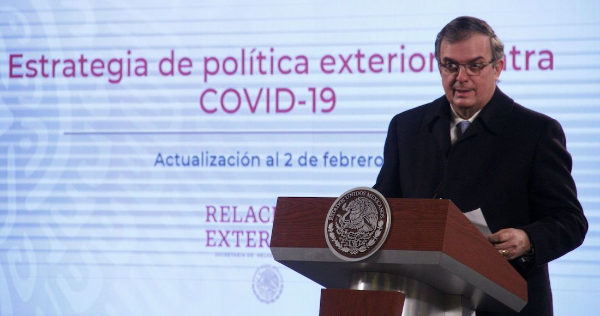 Este jueves llegan a México 2 millones de vacunas de Cansino, afirma el Canciller Marcelo Ebrard