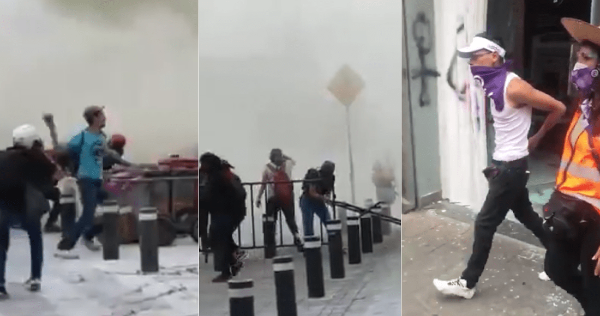 #EnVivo | Sujetos infiltrados en la marcha atacaron a policías de la Ciudad de México y participaron en destrozos