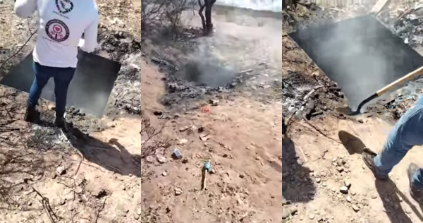 FOTOS y VIDEOS: Madres de Sonora hallan un pozo todavía ardiendo: “pueden ser muchas personas”