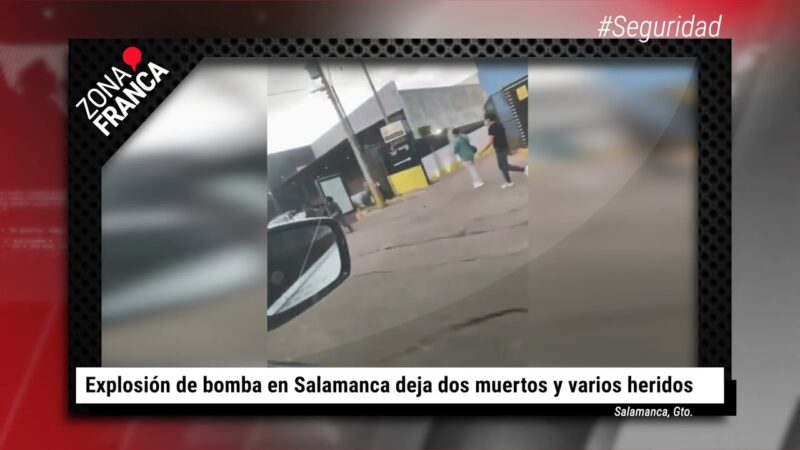 Videos: Terroristas dejan caja con explosivos en un local, en Salamanca, Guanajuato. Al menos 2 muertos