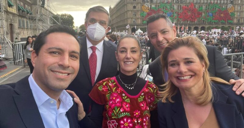 Dos presidenciables del PAN, los gobernadores de Chihuahua, Maru Campos, y de Yucatán, Mauricio Vila, disfrutaron del AMLOFest. Disgusto blanquiazul