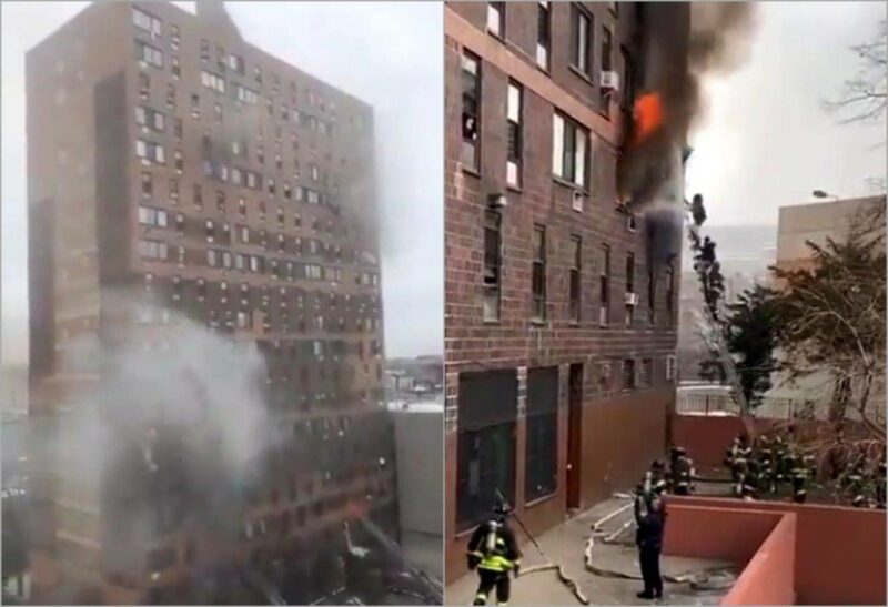 Video: Incendio deja al menos 19 fallecidos en Nueva York