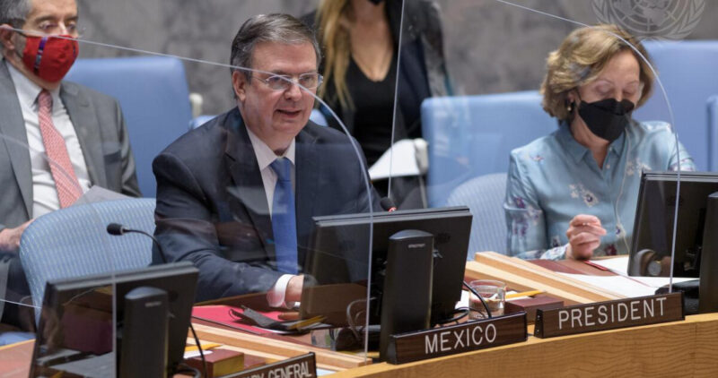 Video: Postura de México en la ONU será la solución pacífica y respeto a integridad de Ucrania: Ebrard