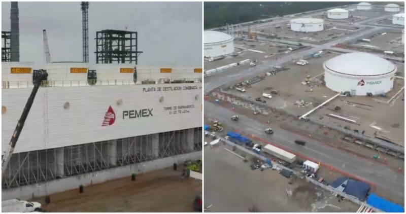 Videos: AMLO supervisa las obras de la refinería Dos Bocas y refrenda que a finales del 2023, México será autosuficiente en combustibles
