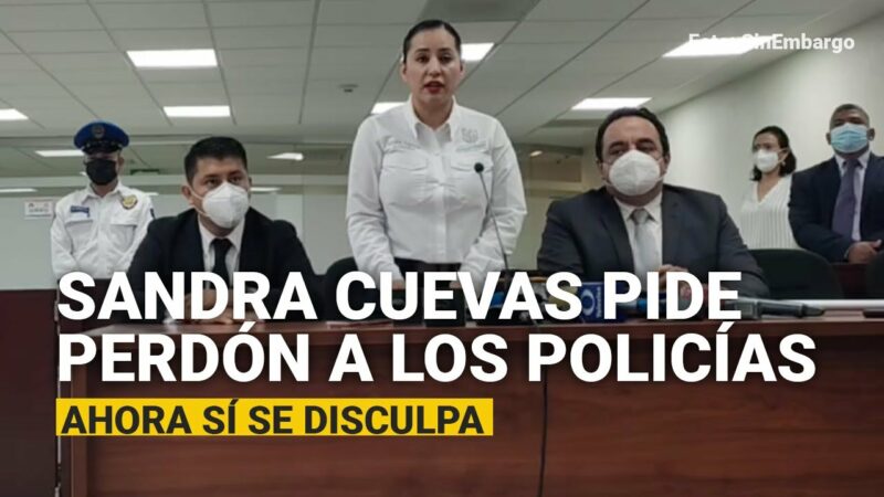 Videos: Sandra Cuevas pide perdón de frente a los policías de la CdMx por haberlos agredido