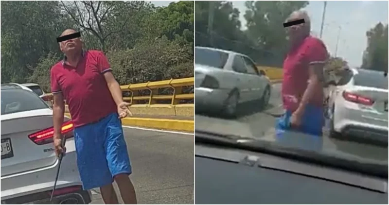 Video: Detenido el agresor de una familia en auto sobre Río Churubusco, en la capital mexicana