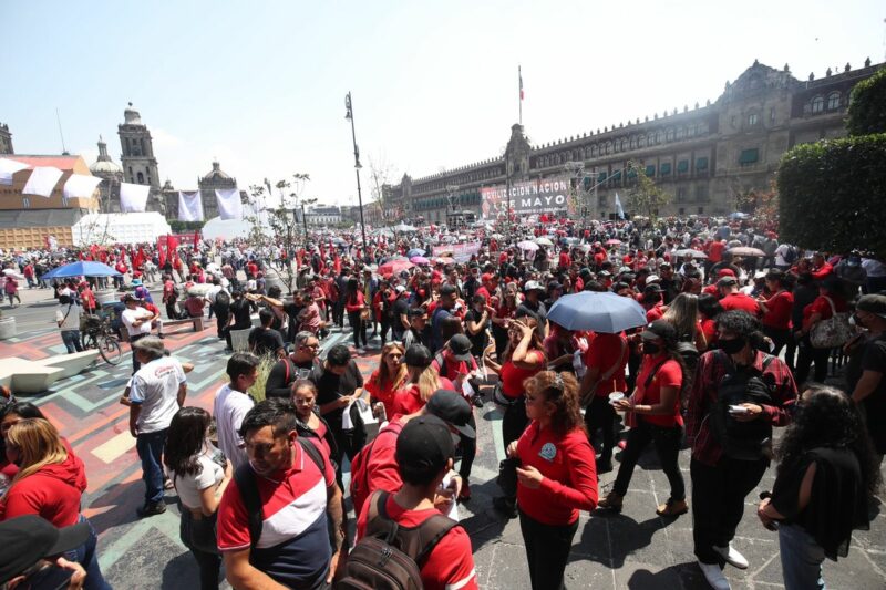 Sindicalistas volvieron a las calles tras dos años de pandemia para conmemorar el Día del Trabajo y piden acceso a la justicia que neoliberales les negaron