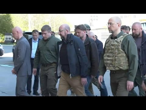 Videos: Rusia bombardea Odesa mientras la visitaba el presidente del Consejo Europeo