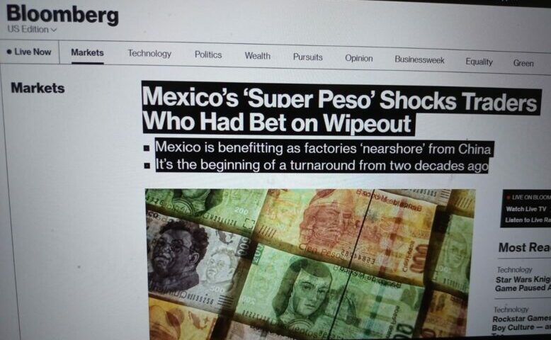 El ‘súper peso’ de México sorprende al fortalecerse y crecer, destaca Bloomberg