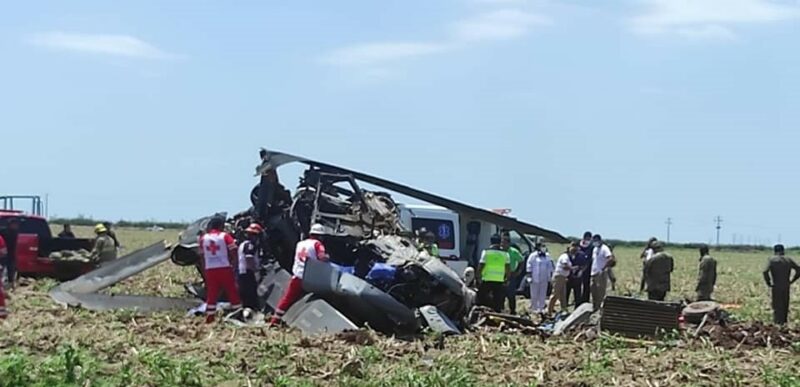 14 muertos al desplomarse un helicóptero que participó en el operativo contra Caro Quintero.  AMLO expresa sus condolencias