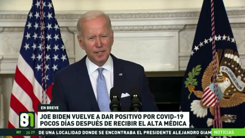 Videos: Joe Biden vuelve a dar positivo por covid-19