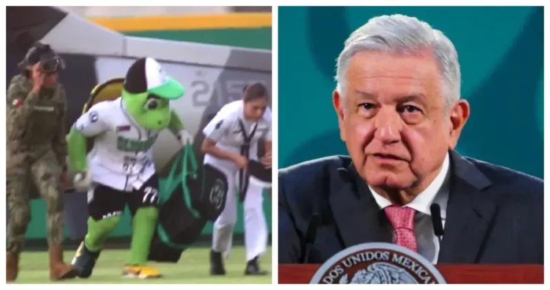 Videos: “No estoy de acuerdo”, dice AMLO del uso de un helicóptero de la Marina para llevar a la “mascota” del equipo Olmecas Tabasco de beisbol