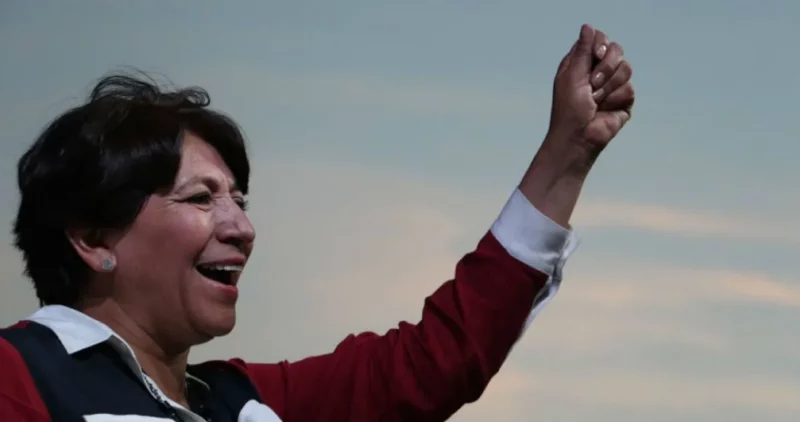 Delfina Gómez, electa como candidata de Morena al gobierno del Estado de México. “No nos volverán a robar”, advirtió