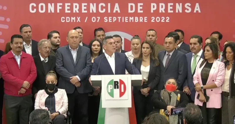 El presidente del PRI, Alejandro Moreno, dice que “Va por México” no está en riesgo, pero refrenda su apoyo a la militarización