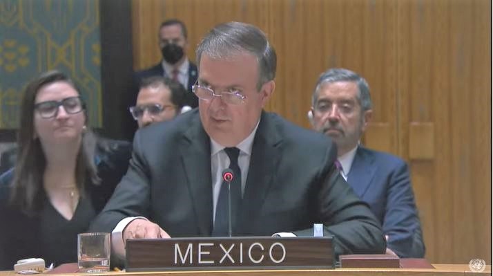 México urge en la ONU una solución diplomática para alcanzar la paz en Ucrania