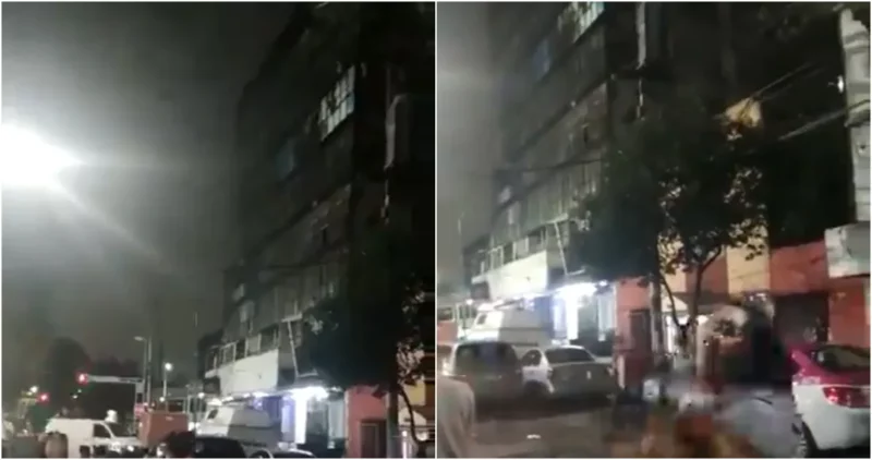 Videos: Del sismo de 6.9: edificio en la capital mexicana, se cae, no se cae, se cae…