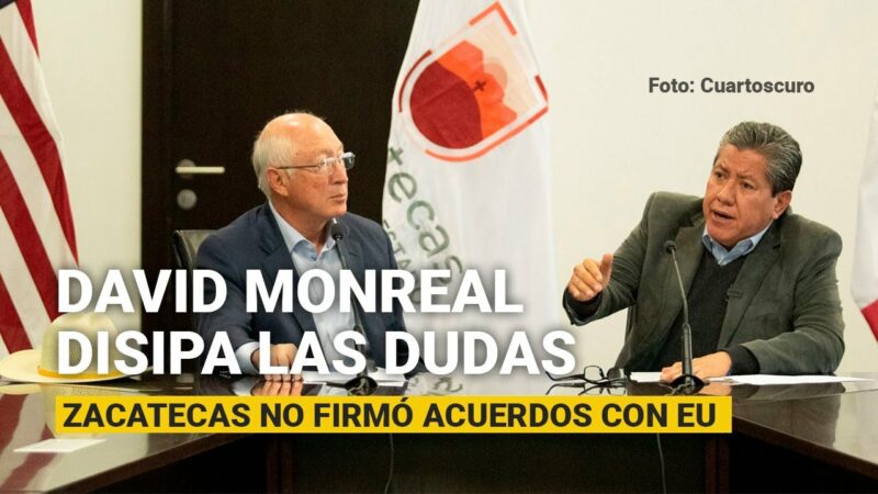 Videos: El gobernador de Zacatecas afirma que no firmó acuerdos con EU: “respeto la Constitución”, aclara