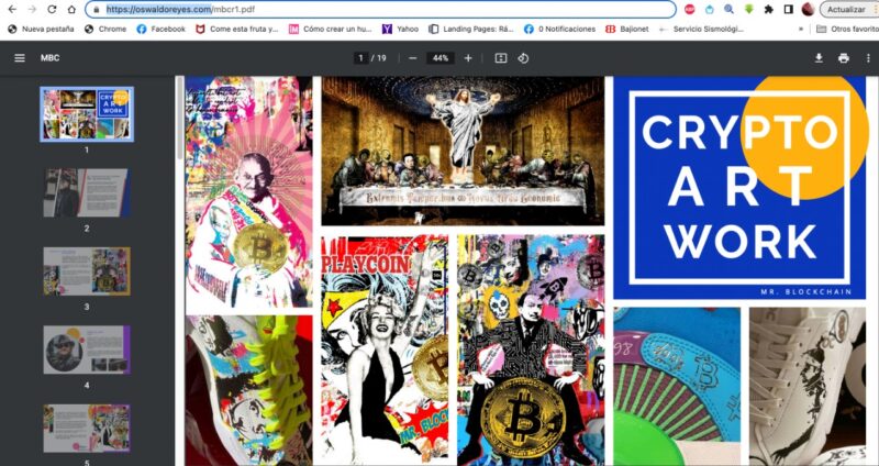 Mr. Blockchain: cripto artista mexicano, primer exponente plástico en la FIL de Guadalajara