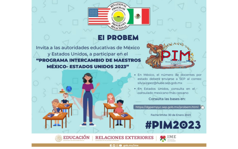 Programa de Intercambio de Maestros México-Estados Unidos 2023