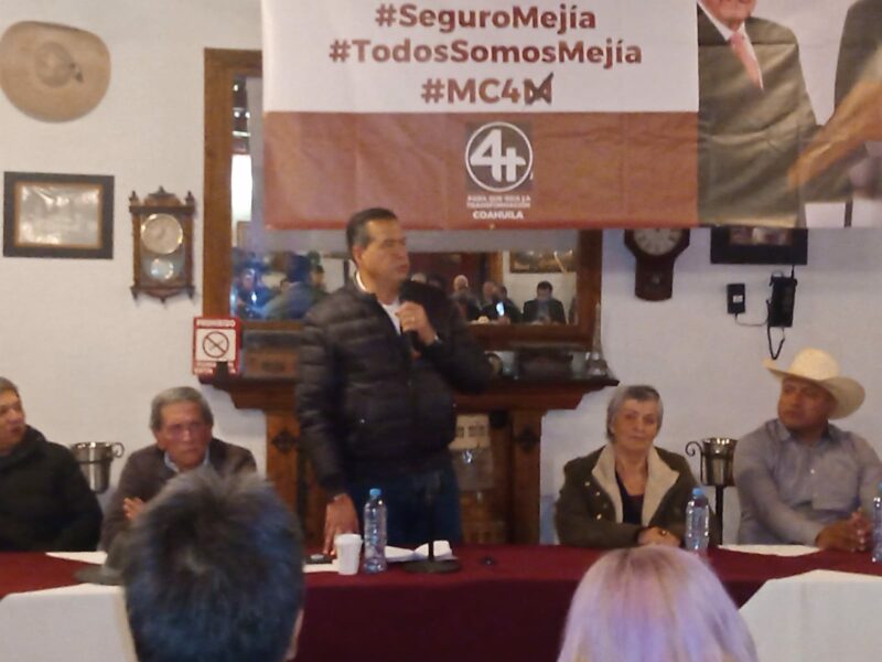Dirigente de Morena en Coahuila afirma que el candidato al gobierno estatal es Ricardo Mejía porque lo apoya la mayoría y que en esa lucha no van a claudicar
