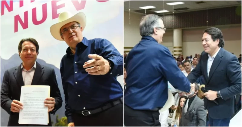 Video: Mario Delgado se ve con Ebrard. Promete piso parejo para aspirantes presidenciales