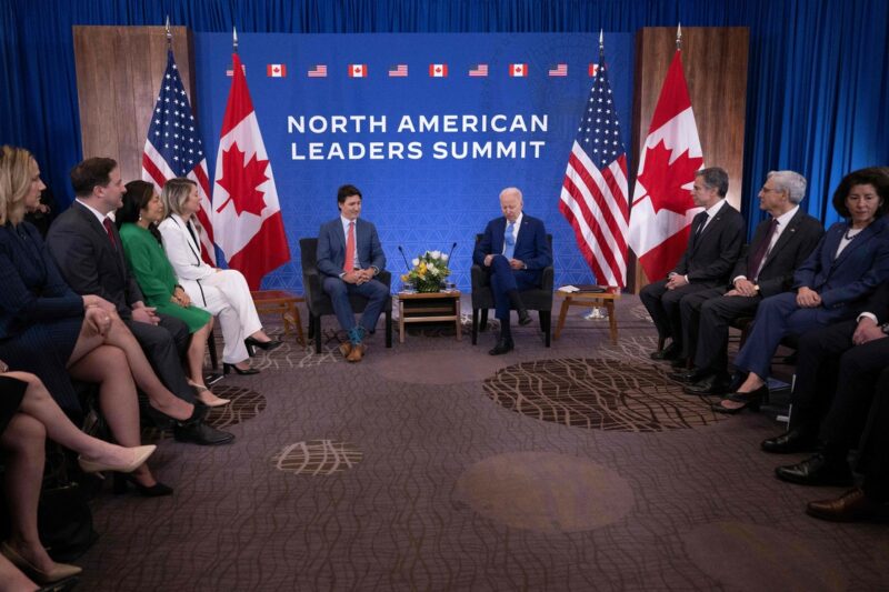 Resaltan Trudeau y Biden la importancia crítica del comercio, la competitividad y de las cadenas de suministro en América del Norte