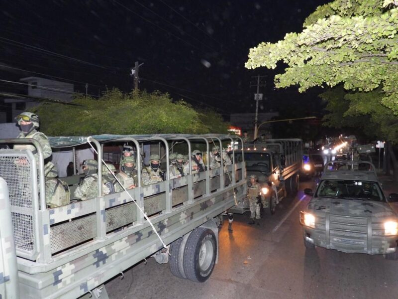 Arriban a Culiacán mil 500 soldados para reforzar seguridad